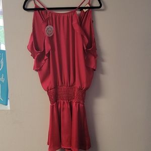 Hot pink dress tank top